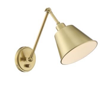 Mitchell One Light Wall Sconce in Aged Brass by Crystorama
