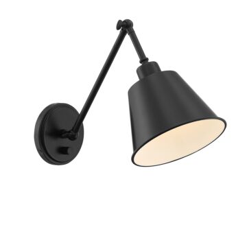 Mitchell One Light Wall Sconce in Matte Black by Crystorama