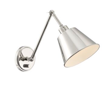 Mitchell One Light Wall Sconce in Polished Nickel by Crystorama