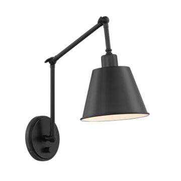 Mitchell One Light Wall Sconce in Matte Black by Crystorama