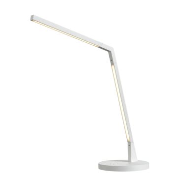 Miter LED Table Lamp in White by Kuzco Lighting