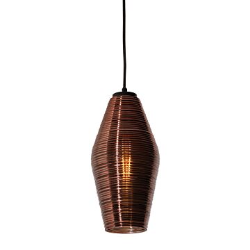 Mila One Light Pendant in Black by AFX Lighting