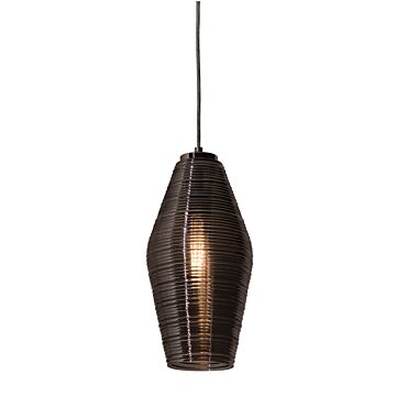 Mila One Light Pendant in Satin Nickel by AFX Lighting