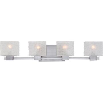 Melody Four Light Bath Fixture in Brushed Nickel by Quoizel