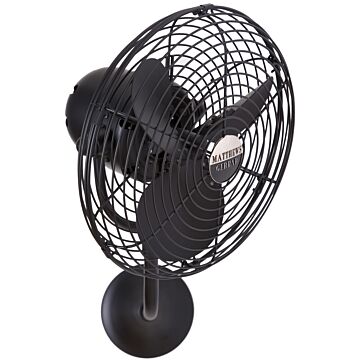 Michelle Parede 19 13" Wall Fan in Matte Black