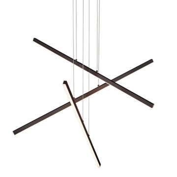 Vega LED Pendant in Black by Kuzco Lighting