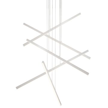 Vega LED Pendant in Brushed Nickel by Kuzco Lighting