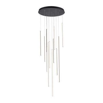 Chute LED Pendant in Black by Kuzco Lighting