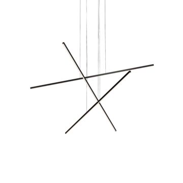 Vega Minor LED Pendant in Black by Kuzco Lighting