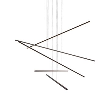 Vega Minor LED Pendant in Black by Kuzco Lighting