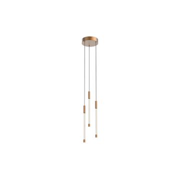 Motif LED Pendant in Brushed Gold by Kuzco Lighting