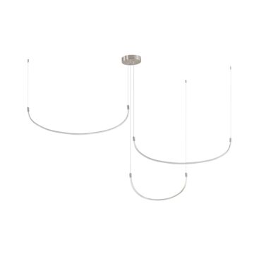 Talis LED Pendant in Brushed Nickel by Kuzco Lighting