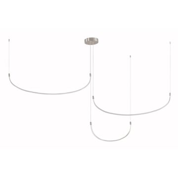Talis LED Pendant in Brushed Nickel by Kuzco Lighting