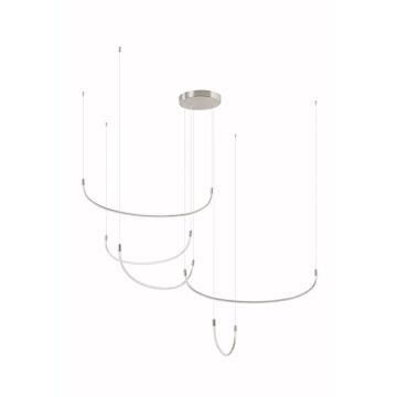 Talis LED Pendant in Brushed Nickel by Kuzco Lighting