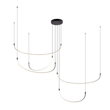 Talis LED Pendant in Black by Kuzco Lighting