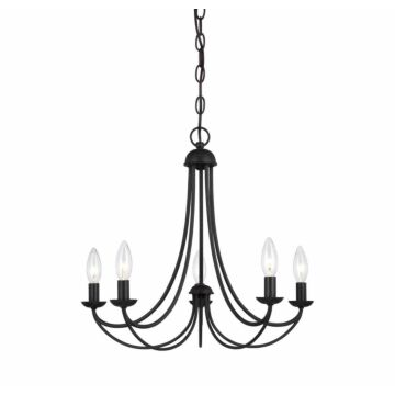 Mirren Five Light Chandelier in Imperial Bronze by Quoizel