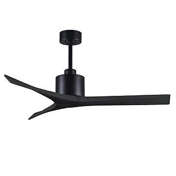 Mollywood 6-Speed DC 52 Ceiling Fan in Matte Black with Matte Black blades