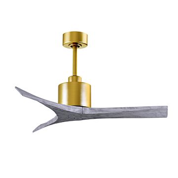 Mollywood 6-Speed DC 42 Ceiling Fan in Brushed Brass with Barnwood Tone blades