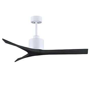 Mollywood 6-Speed DC 52 Ceiling Fan in Matte White with Matte Black blades
