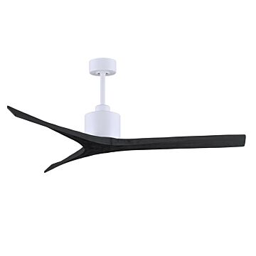 Mollywood 6-Speed DC 60 Ceiling Fan in Matte White with Matte Black blades