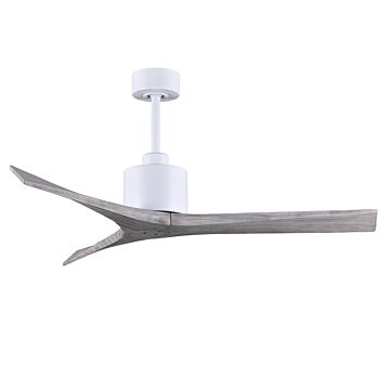 Mollywood 6-Speed DC 52 Ceiling Fan in Matte White with Barnwood Tone blades