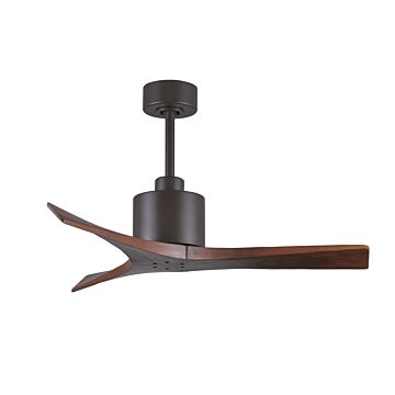 Mollywood 6-Speed DC 42 Ceiling Fan in Textured Bronze with Walnut blades