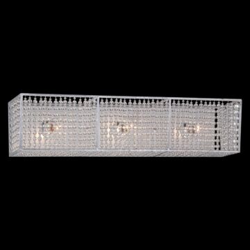 Metropolitan Saybrook 24.5 Inch 3 Light Bathroom Vanity Light in Catalina Silver