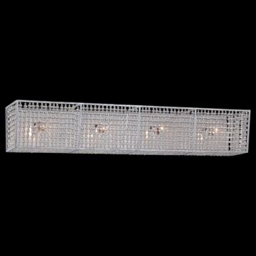 Metropolitan Saybrook 32.5 Inch 4 Light Bathroom Vanity Light LIght in Catalina Silver