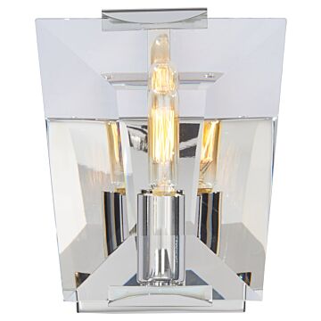 Metropolitan Castle Aurora 7.5 Inch Bathroom Vanity Light in Polished Nickel
