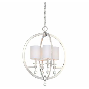 Metropolitan Chadbourne 4 Lt Pendant in Polished Nickel