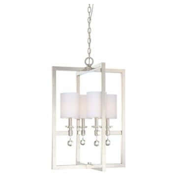 Chadbourne Four Light Pendant in Polished Nickel by Metropolitan