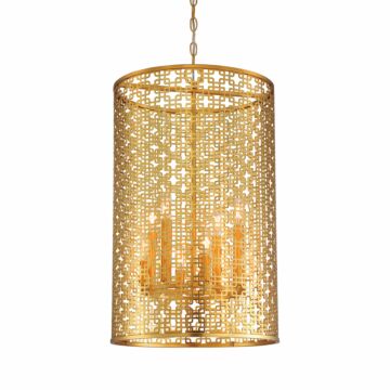 Metropolitan Blairmmor 8 Light 17 Inch Pendant Light in Honey Gold