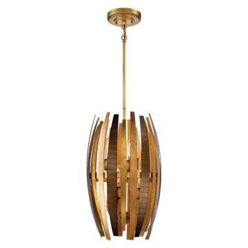 Manitou Six Light Pendant in Ardor Gold by Metropolitan