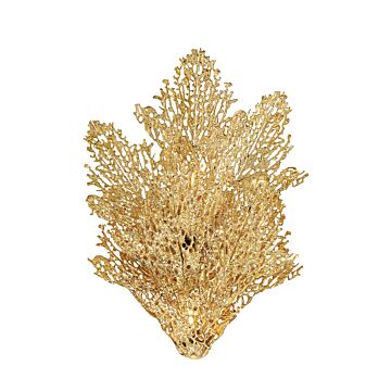 Metropolitan Evergold 2 Light Wall Sconce in India Gold with Vintage Brass