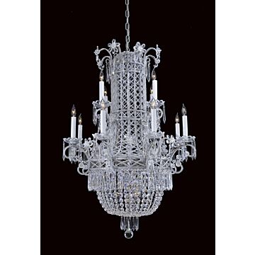 Metropolitan Vintage 12 Lt Chandelier in Silver
