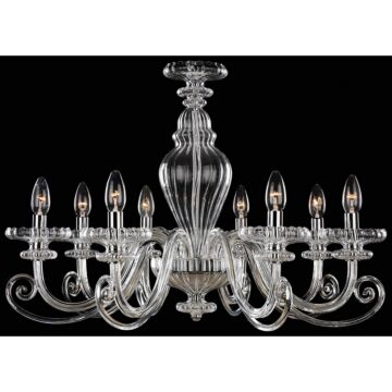 Metropolitan Eight Light Chandelier in Chrome by Metropolitan