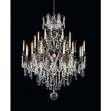 Metropolitan Collection 24 Light Chandelier in Oxidized Brass by Metropolitan