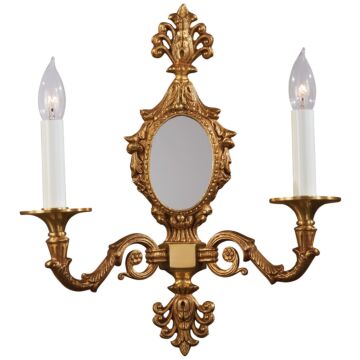 Metropolitan Metropolitan 15.5 Inch 2 Light Wall Sconce in French Gold