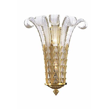Metropolitan Two Light Wall Sconce in French Gold by Metropolitan