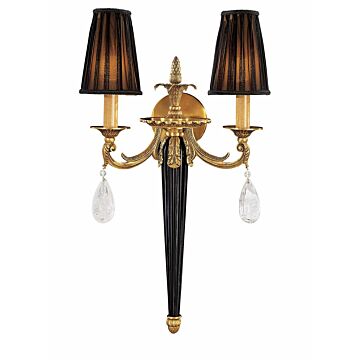 Metropolitan European 2 Lt Wall Sconce in French Gold