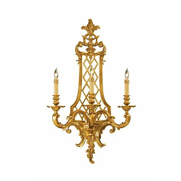 Metropolitan Three Light Wall Sconce in Renaissance Gold by Metropolitan