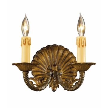 Metropolitan European 2 Lt Wall Sconce in Antique Bronze
