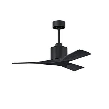 Nan 6-Speed DC 42 Ceiling Fan in Matte Black with Matte Black blades