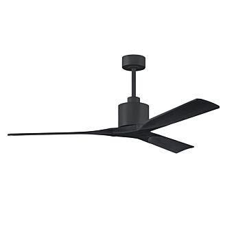 Nan 6-Speed DC 60 Ceiling Fan in Matte Black with Matte Black blades