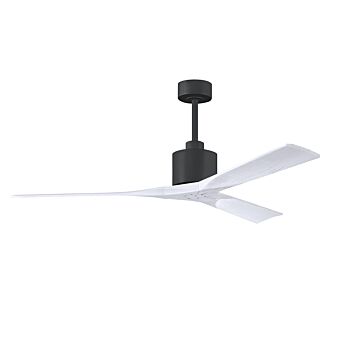 Nan 6-Speed DC 60 Ceiling Fan in Matte Black with Matte White blades