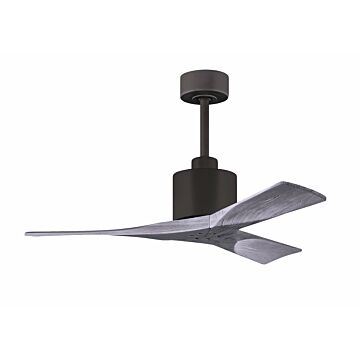 Nan 6-Speed DC 42 Ceiling Fan in Textured Bronze with Barnwood Tone blades