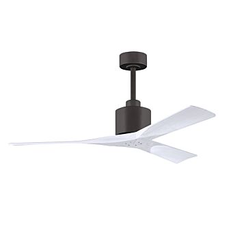 Nan 6-Speed DC 52 Ceiling Fan in Textured Bronze with Matte White blades