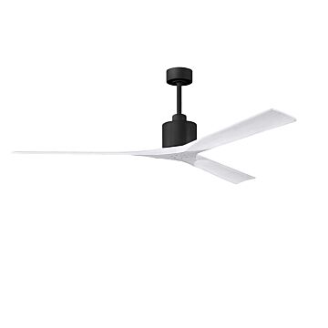 Nan XL 6-Speed DC 72 Ceiling Fan in Matte Black with Matte White blades