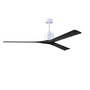 Nan XL 6-Speed DC 72 Ceiling Fan in Matte White with Matte Black blades