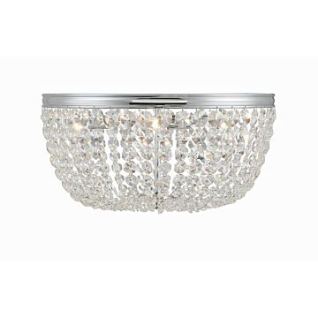Nola Five Light Flush Mount in Polished Chrome by Crystorama